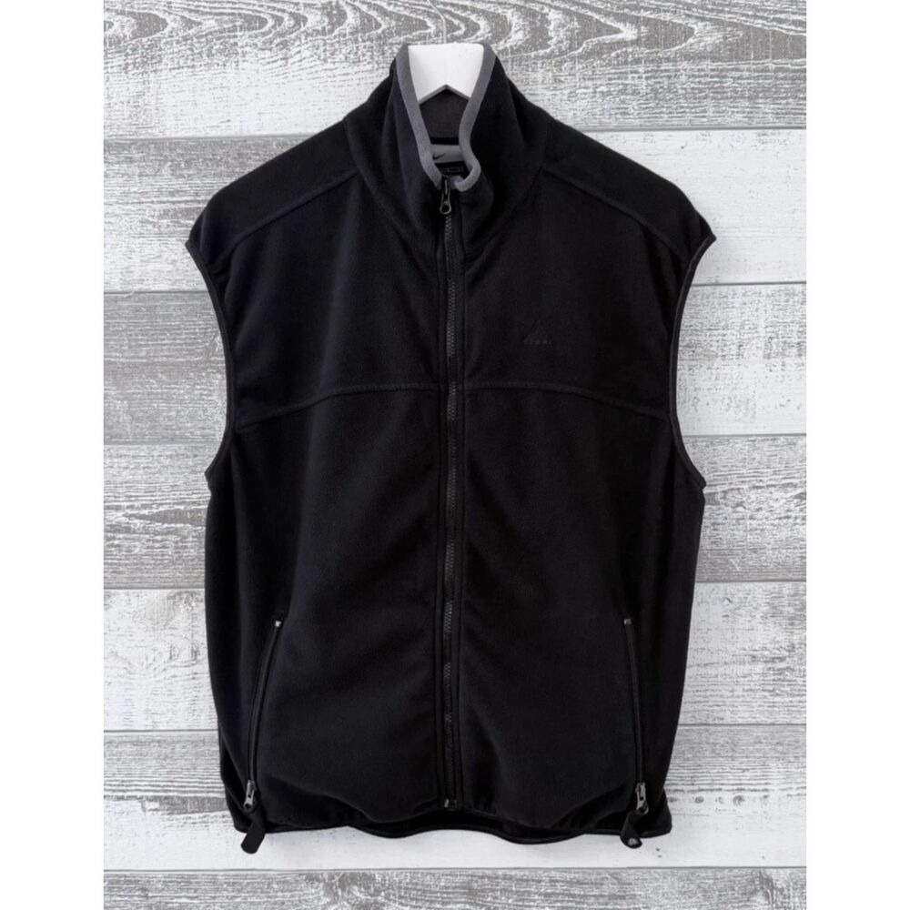 Nike ACG ThermaFit Sleeveless Vest Mens L Black Fleece Outdoors Hiking Casual